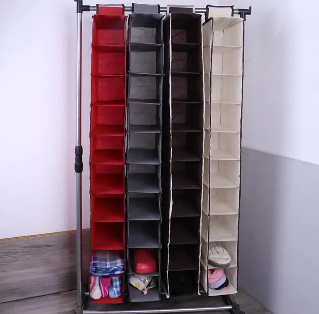 

2020011012 Houseware 10 Shelves Hanging Shoes Organizer Holder for Closet w/ 10 Pockets