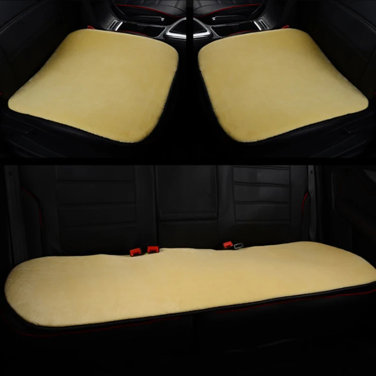 Car Interior Accessories Universal Fit Elegant Faux Sheepskin Fur Seat Cushion