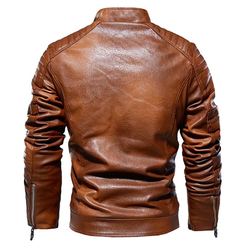 
2019 New Autumn And Winter High Quality Fashion Coat Leather Jacket for Cool Guys 