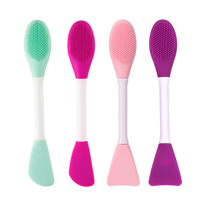 

High quality Silicone Face Mask Brush Soft Facial Cleansing Scrubber Lip Exfoliator Skincare Applicator face mask applicator