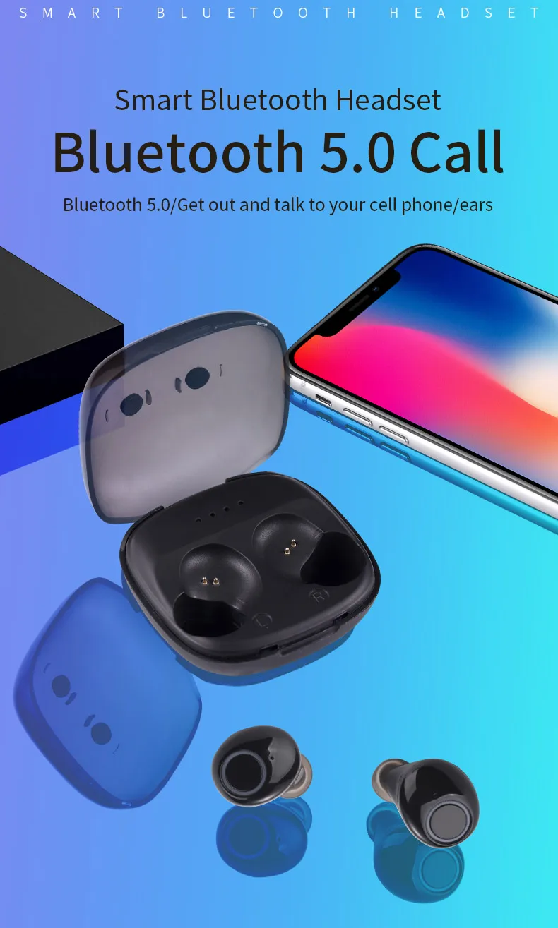 new style tws earbuds true wireless bluetooth 5.0 sports earphone - ANKUX.COM