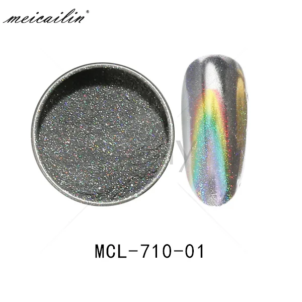 

21 Colors Holographic Rainbow Nail Glitter Laser Mirror Powder Nail Art Pigment Dust, 21 colors as picture shown
