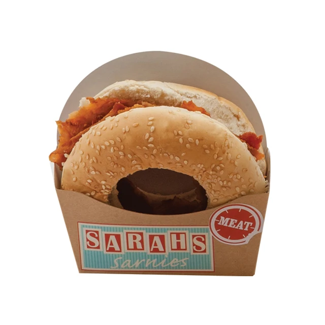 
Factory price recycled paper kraft printing bagel store box 