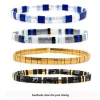 

Hundreds of Colors available New Arrival Hot sale Women Multi-color options Pure Handmade Tila Beads Bracelet Fashion