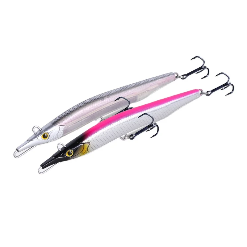 

9504 Needle fish Pencil Fishing Lures 100mm 13g 135mm 32g Silver Carp & Bighead Carp Bait Sinking Lure stickbaits Wobblers, 4 colors