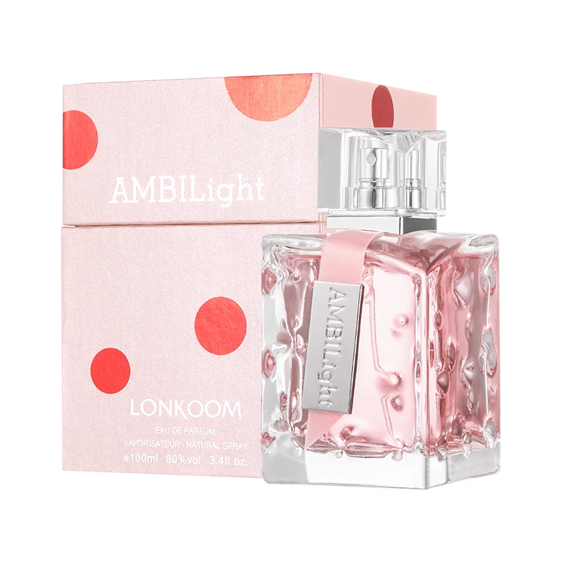 

Lonkoom Amblight gift set perfum wholesale eau de parfum for women with perfume metal label