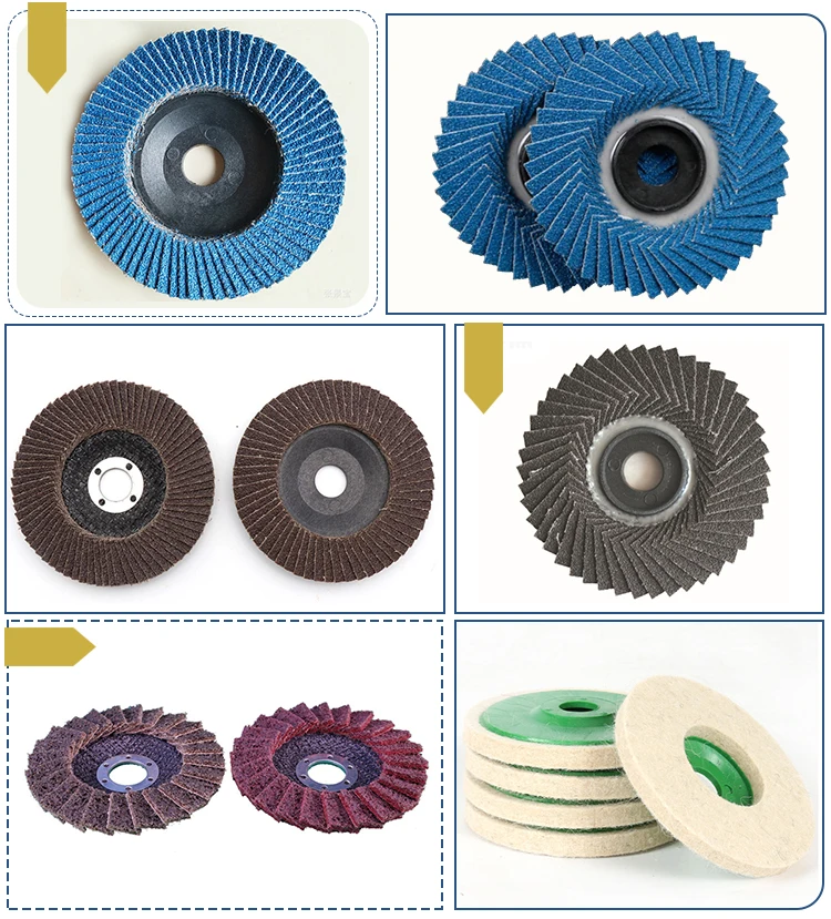 source 120mm * 100mm * 19毫米mm无纺布翼片砂轮刷缎面砂轮抛光