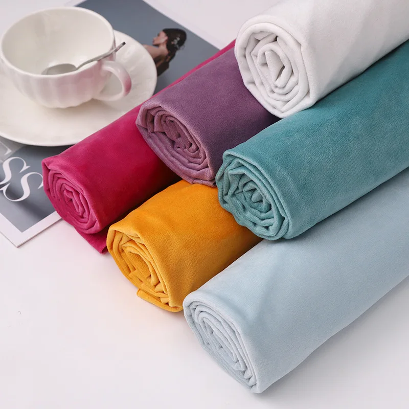 

Hot Sale 100% Polyester 250gsm Holland Velvet Curtain Fabric