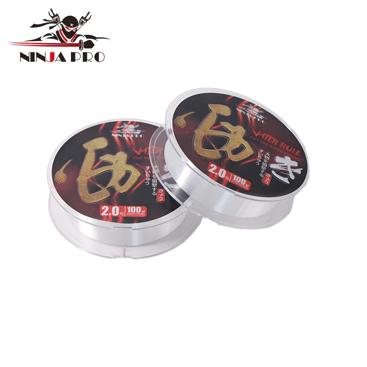 

Wholesale High Quality NINJAPRO Super 100m Monofilament Line Nylon Fishing Line, Transparent