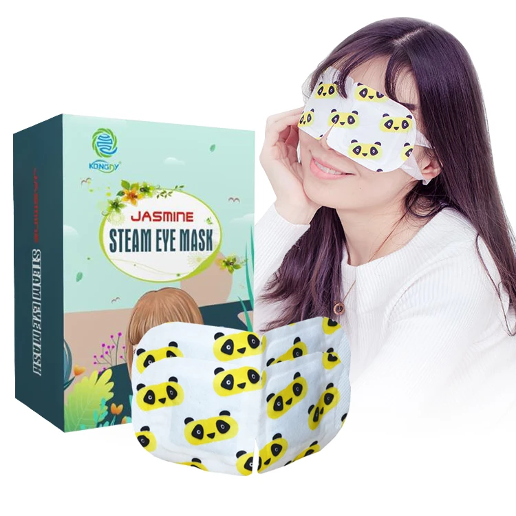 

Hot sale jasmine steam eye mask heating Pad Warm Spa Eye Mask