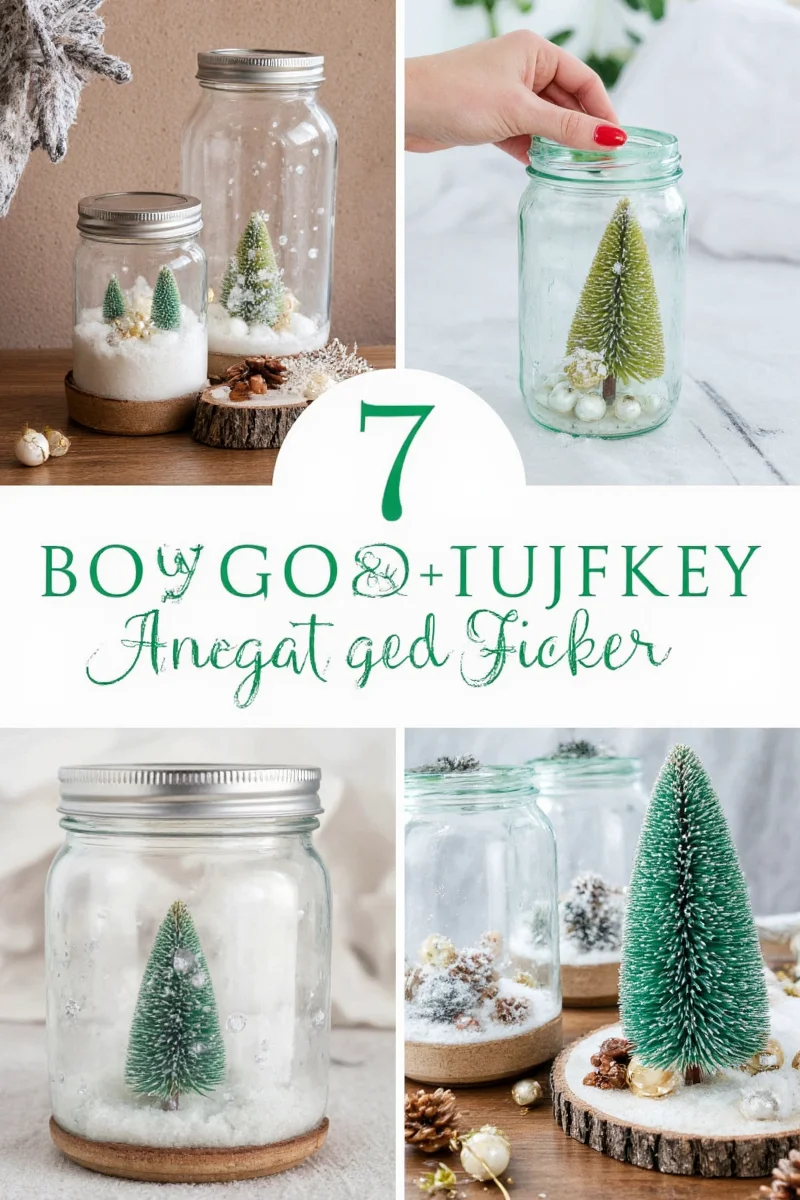 Comparison of DIY vs store-bought mason jar snow globes