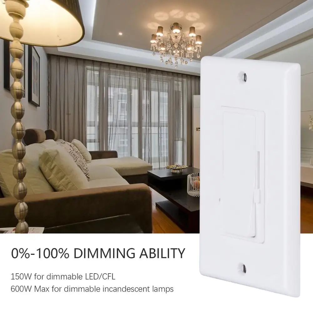 Amazon Best Selling 3 Way Switch Dimmer 600W 0-10V Wall Light Switch