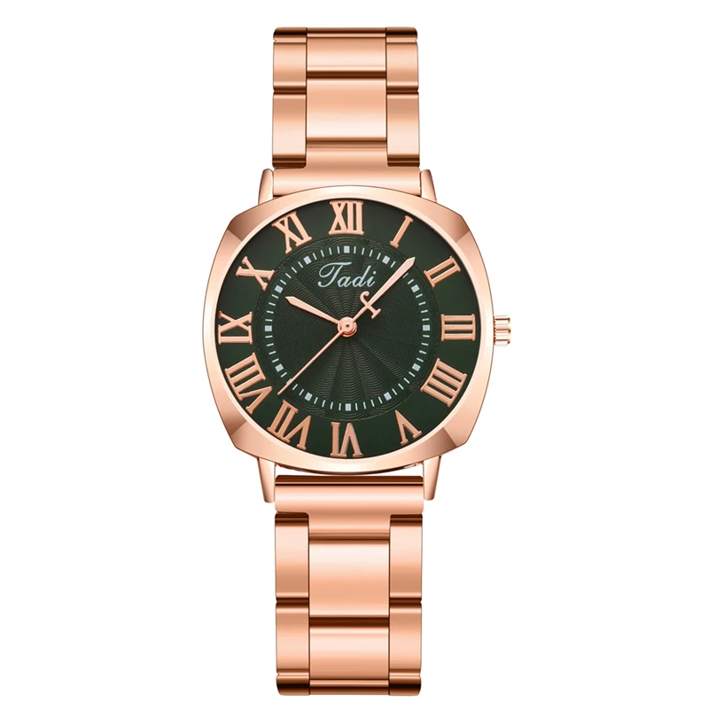 

Tadi Stainless Steel Quartz Roman Graduation Retro Casual Alloy Women's Watch Beautifull Gift Watches, 6 colors