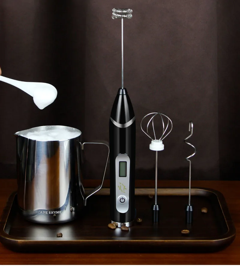 Hot Selling Rechargeable Electric Handheld Milk Frother Stainless Steel