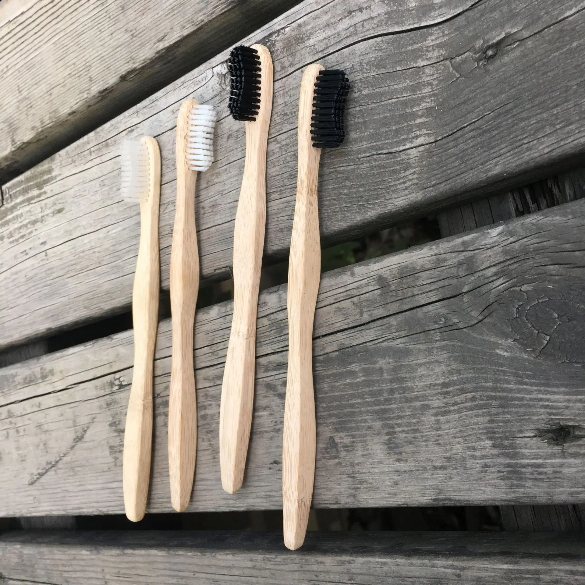 

Eco-Friendly Bamboo Toothbrush Wave brush head Wave handle Bamboo Biodegradable