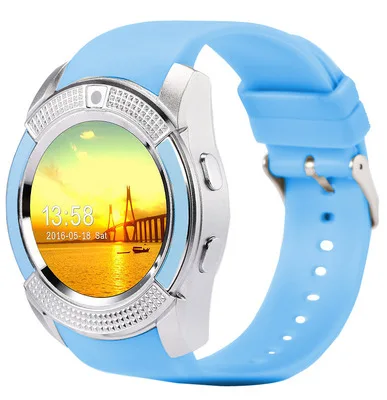 

2G 3G 4G iwo 8 Gps Android With Music Player v8 Watch Heart Rate Monitor For Child V8 Watch