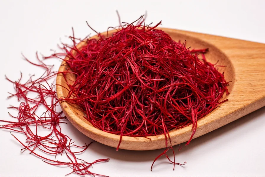 Saffron threads being steeped in warm water showing the gradual release of color for proper saffron preparation method