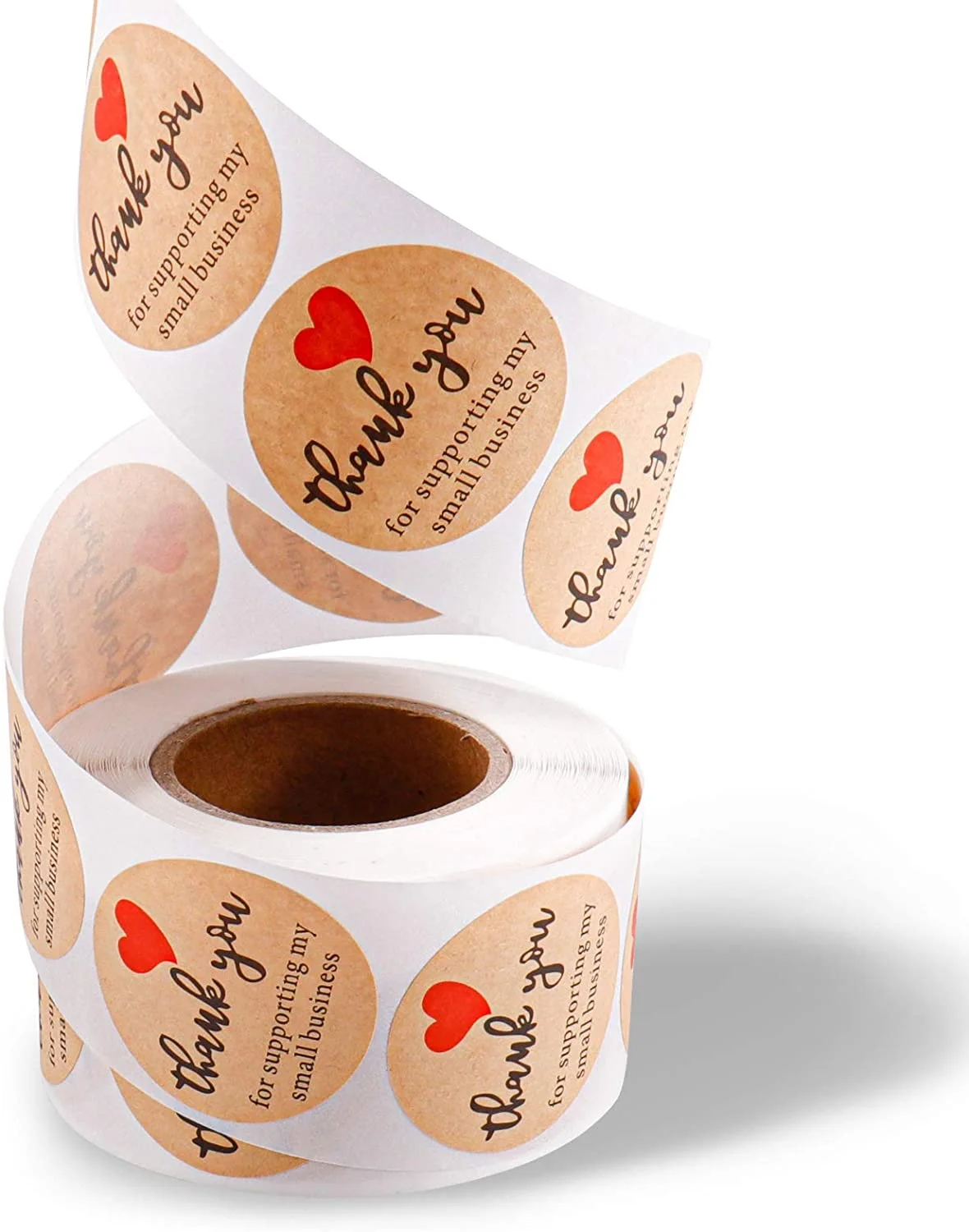 

Custom Printing Brand Logo Die Cut Round Shape Waterproof Adhesive Paper Stickers for Packages