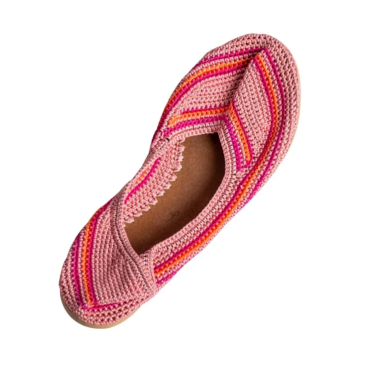 

Breathable Flying Knitting Woven Casual Women Flat Shoes, Customized color