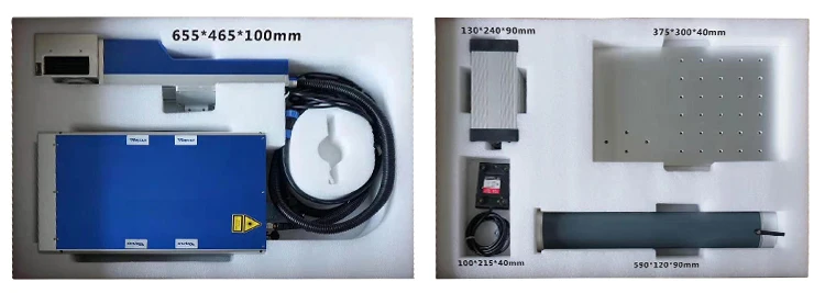 steel aluminum metal marking Portable 20w mini Fiber metal Laser for Turbine Bearings knife Metal Plate
