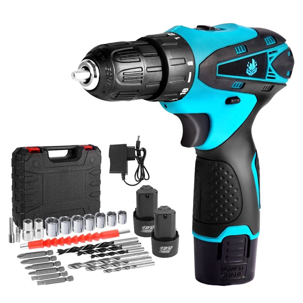 

12V Electric Drill Wireless Screwdriver Mini Power Driver Lithium Battery Electric Drill Woodworking Power Tool