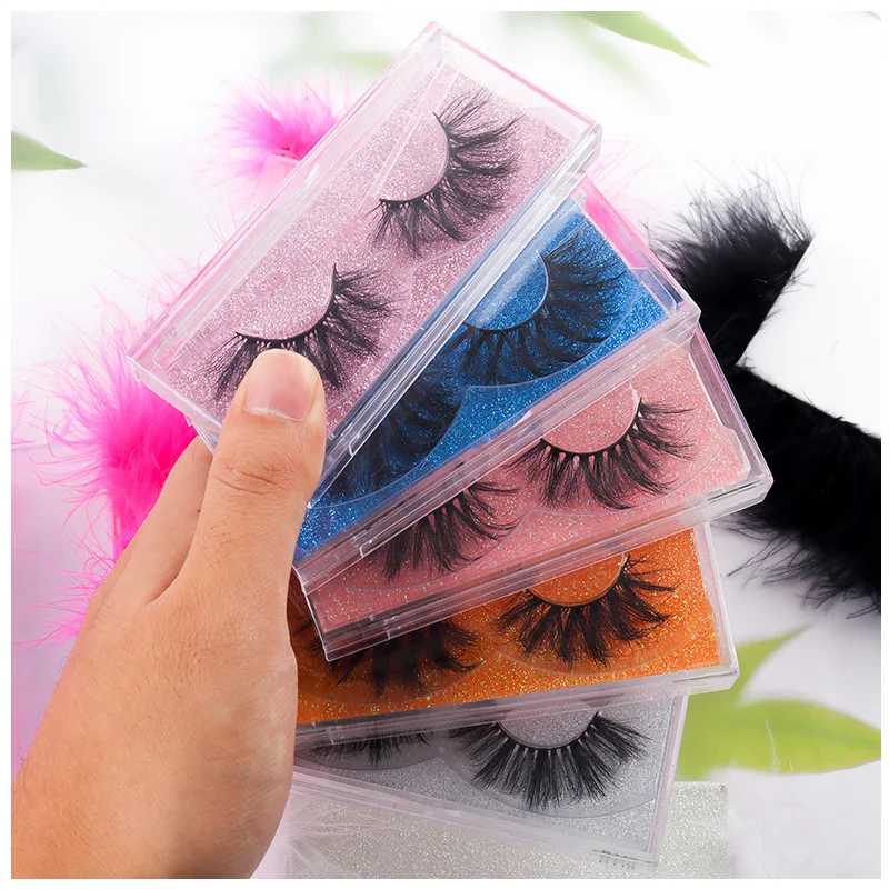 

Free Sample Vegan Lashes Faux Mink Eyelashes High Quality Korea Synthetic 3d Faux Mink Eye Lashes Wholesale, Black