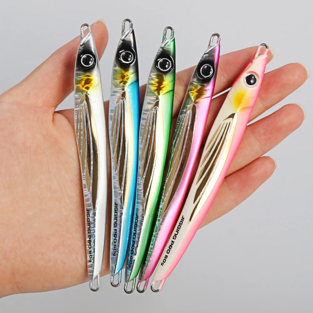 Jigging Pro Lead Saltwater Jigging Lure Fishing for Kingfish 60g 80g 100g 150g 200g Slow Pitch Jig Lure Pesca Sea Fishing Lures