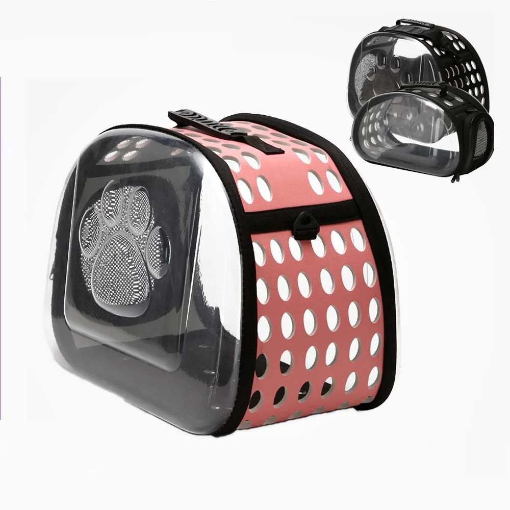 

fashion Pet travel bag outdoor portable foldable transparent cat dog breathable cross body pet carrier bag for dogs, As show
