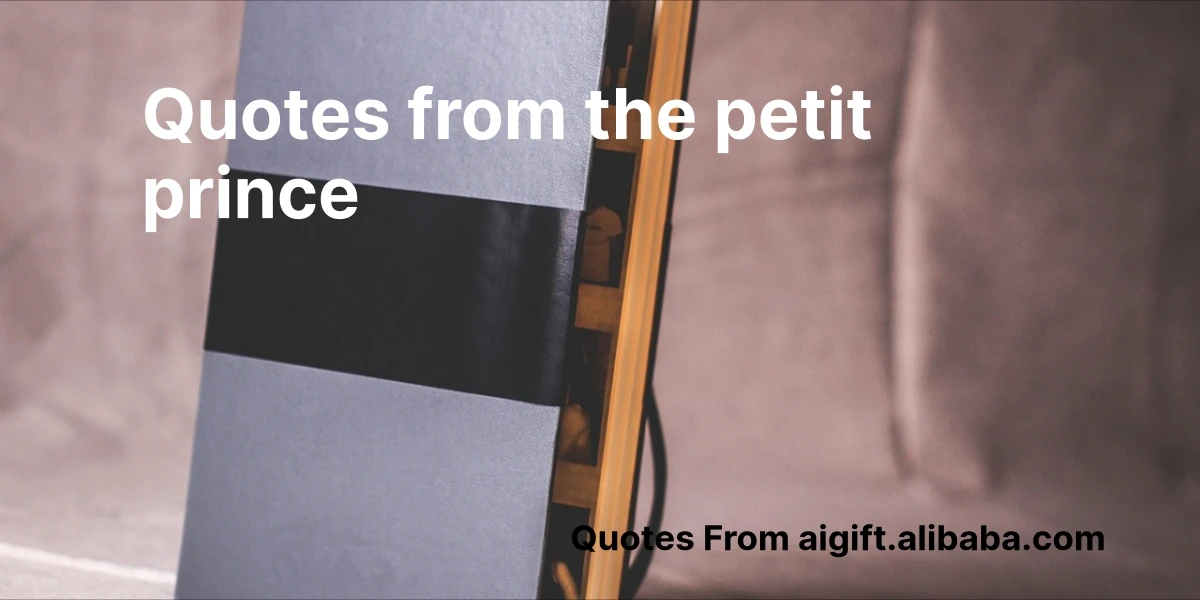 quotes from the petit prince