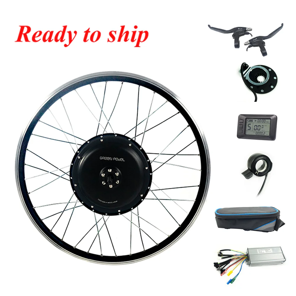 

Greenpedel ebike 27.5 28 700C inch rear cassette wheel 48v 1000w electric bicycle conversion kit