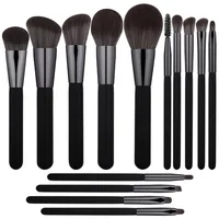 

2020 New 14pcs Make Up Synthetic Fluff Cosmetic Beauty Tools Full Professional Kabuki Makeup Brush Set Private label