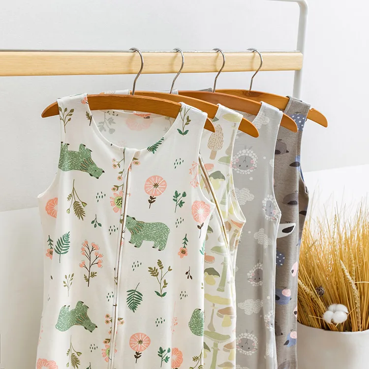 

New Born Baby Sleeping Bag 100% cotton Pajamas knitted baby sleeping sack