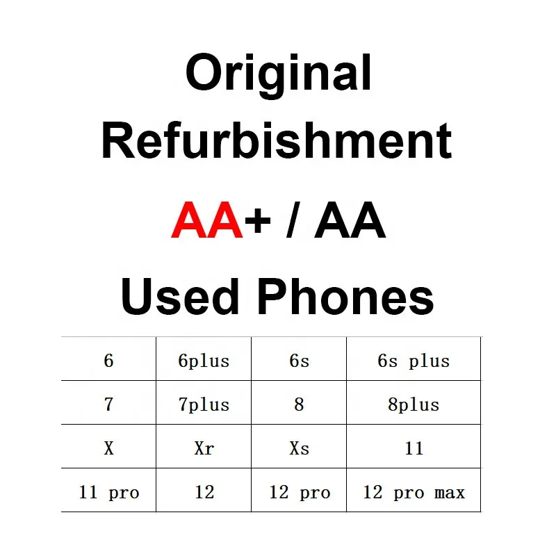 

Unlocked Original Used Mobile Phones For Iphone 6 6s 7 8 Plus Cellphones For Iphone X Xr Xs Max 11 Pro Max Second Hand Phones, Mixed colors