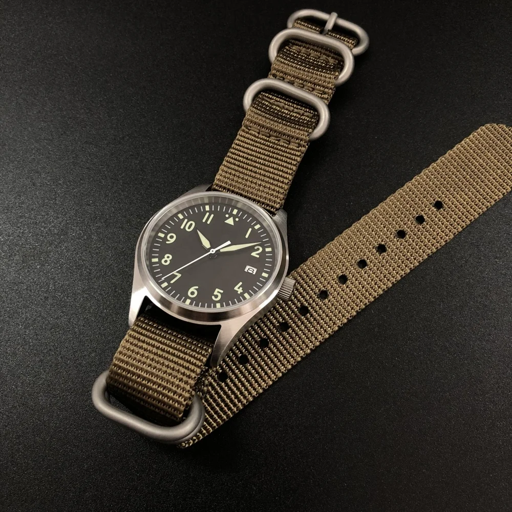 

Rts stock free shipment sapphire 20atm japan nh35 movement stainless steel classic Minimalist pilot automatic watch for sale