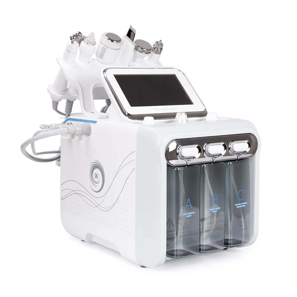 

6 in 1 Portable Hydro Dermabrasion Skin Care Beauty Machine Water Oxygen Jet Hydro Diamond Peeling Microdermabrasion H2O2 Beauty