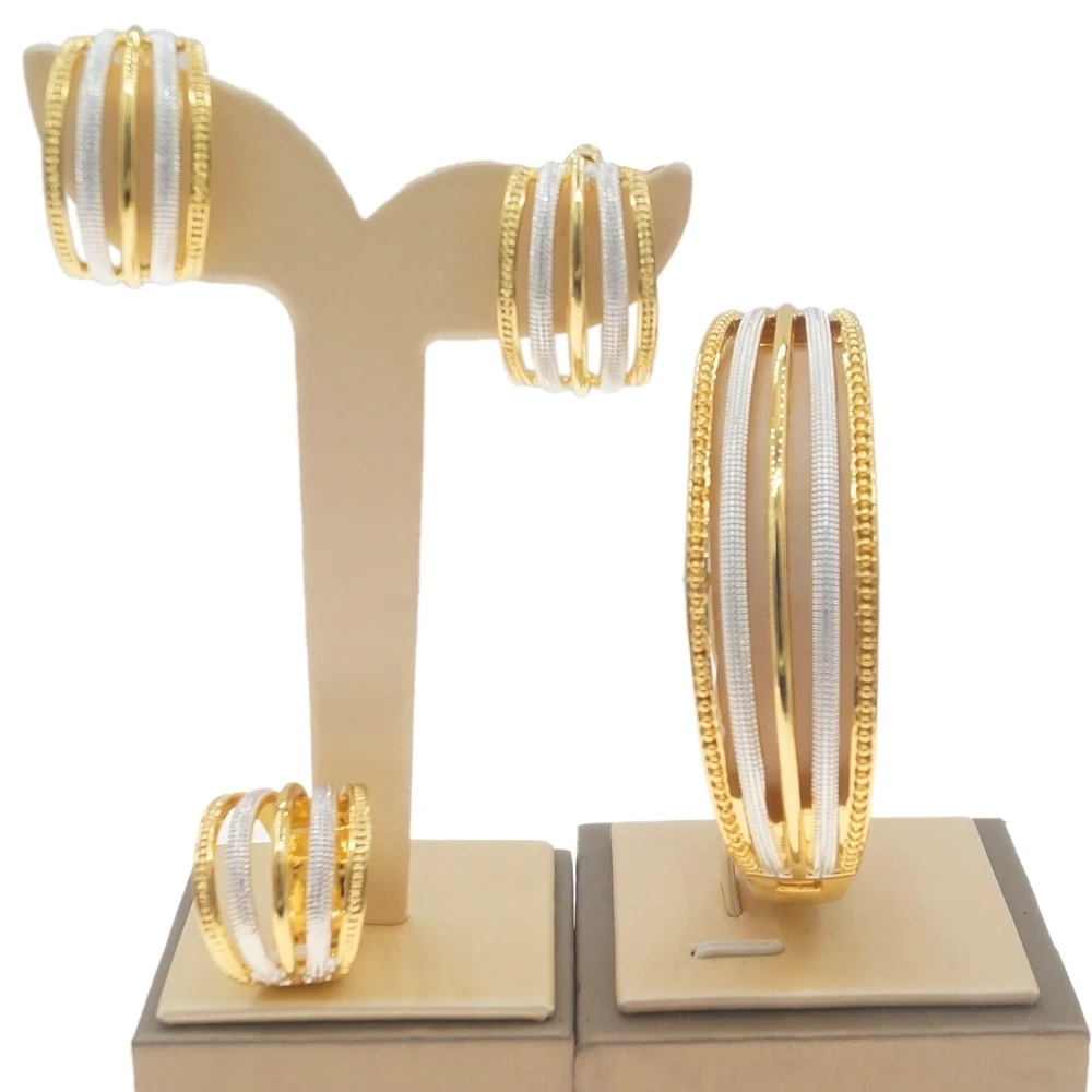 

Yulaili Bracelet Earring Ring Latest Design Jewelry Set Factory Direct Sales 18K Italian Gold Woman Wholesale Jewellery Sets