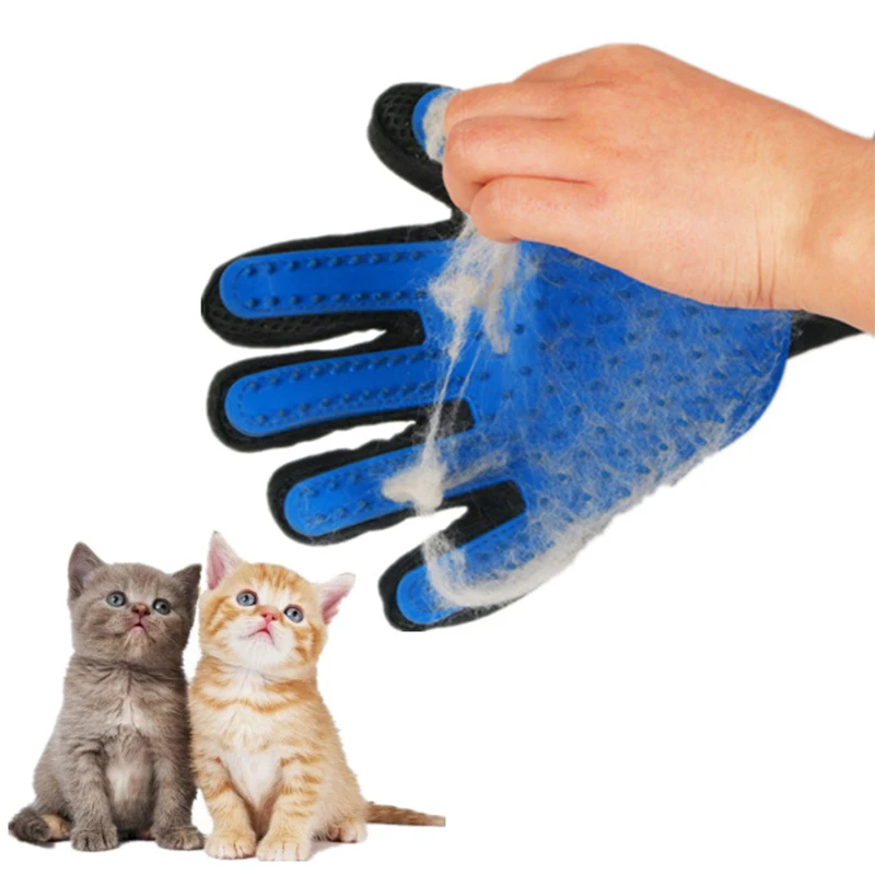 

pet deshedding glove hair dog combs and cleaning slicker grooming massage brushes cat hair lint roller brush wholesale, Blue,green,rose red,red