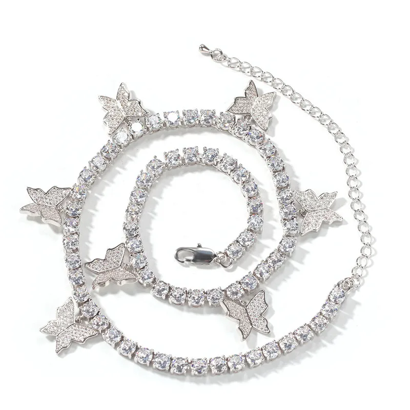 

Wholesale Women CZ Choker Jewelry Silver Rose Gold Plated Copper Elegant Necklace