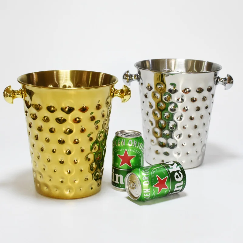 

New strange appearance stainless steel ice bucket beer wine champagne bucket for party wedding, Customized color