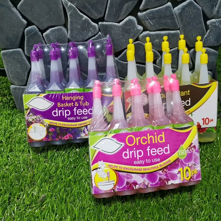 

10pc 35ml Drip Feeder Plant Nutrient Solution, Yellow,pink,purple