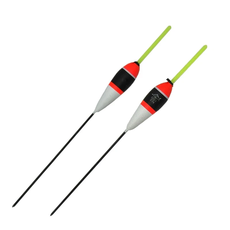 

10pcs fishing accessories float set bobbers led waggler fishing floats weight 2.5g 19cm long tail floating, Red