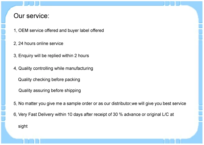 our service