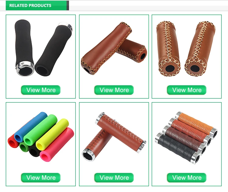 Classic Bike Grips Retro Bicycle Handlebar Bicycle Really Brown Leather