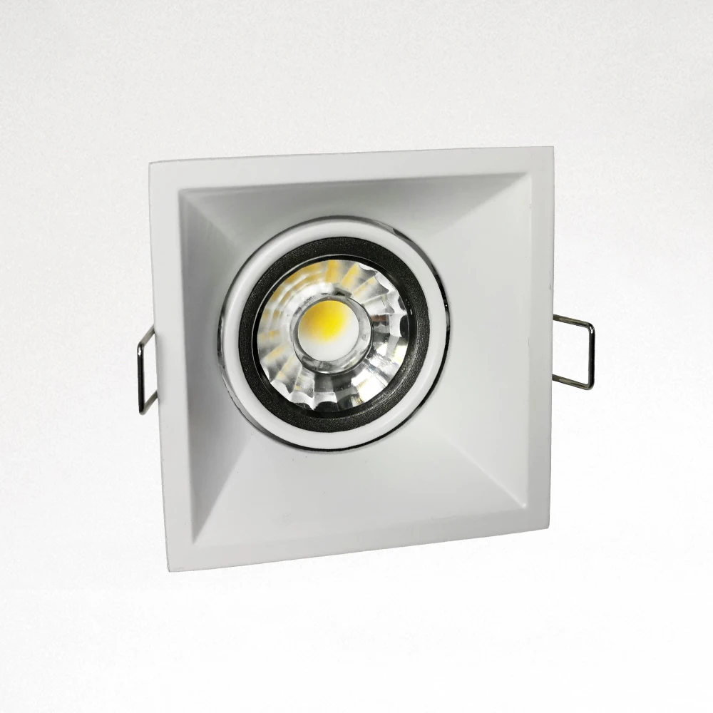 Commerical 230V Square Anti Glare LED Light GU5.3 GU10 Fixture For Recessed Downlight SpotLight Fixture