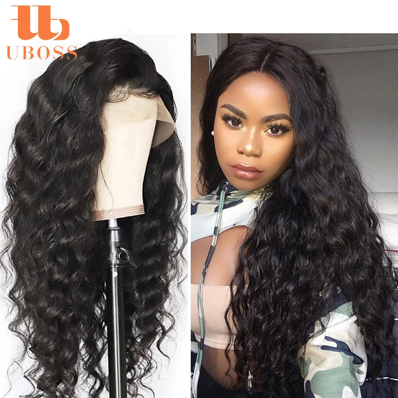 

Raw Virgin Hair loose deep Lace Frontal Wigs 10A Grade Brazilian Hair Shipping Free