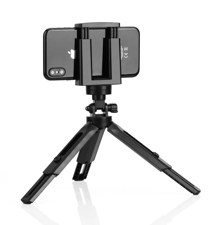 

Mobile Phone Selfie Stick Tripod Foldable 360-degree Rotating Camera Tripod Digital Camera Holder, Black