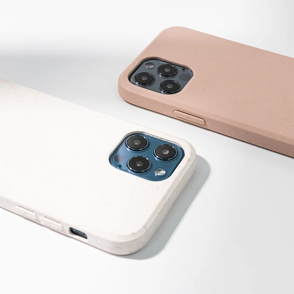 

OEM ODM 2021 Trendy Cell Phone Case With Necklace of 100% Biodegradable Material For iPhone, Black, white, green, yellow, pink, white