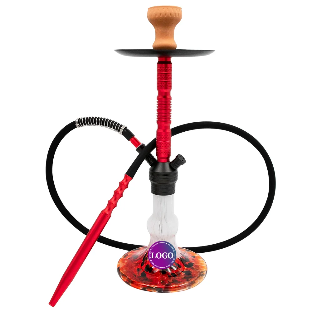 

Best price luxury wholesale hookahs charcoal Glass Aluminum alloy hookah carbon hookah sets