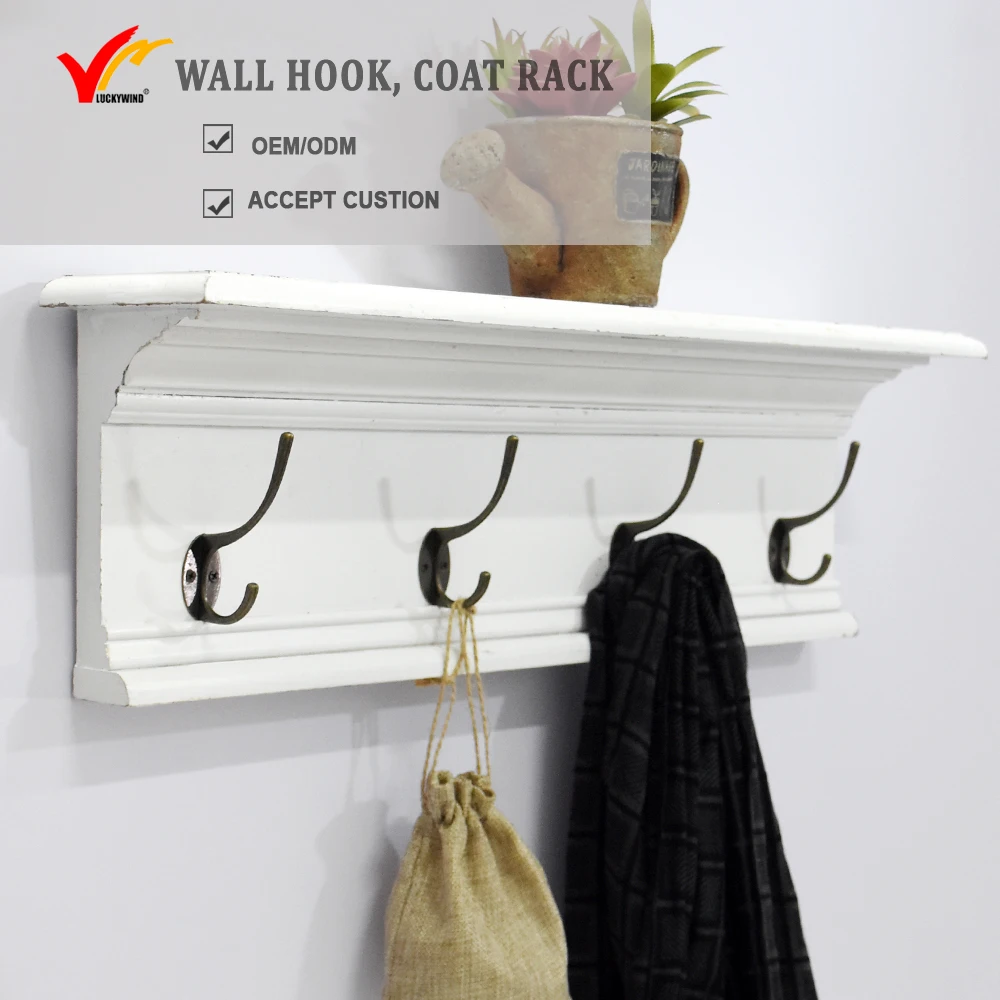 Wood Coat Rack-Vintage-Coat Hooks-Coat Hanger-Modern Farmhouse