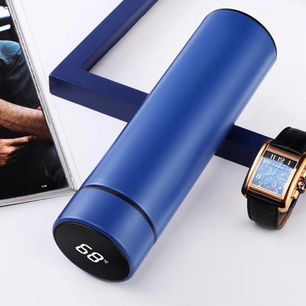 
Hot sell Stainless Steel Double Wall Vacuum Cup With Touch Screen Lid Temperature Display Intelligent Thermos Bottle 